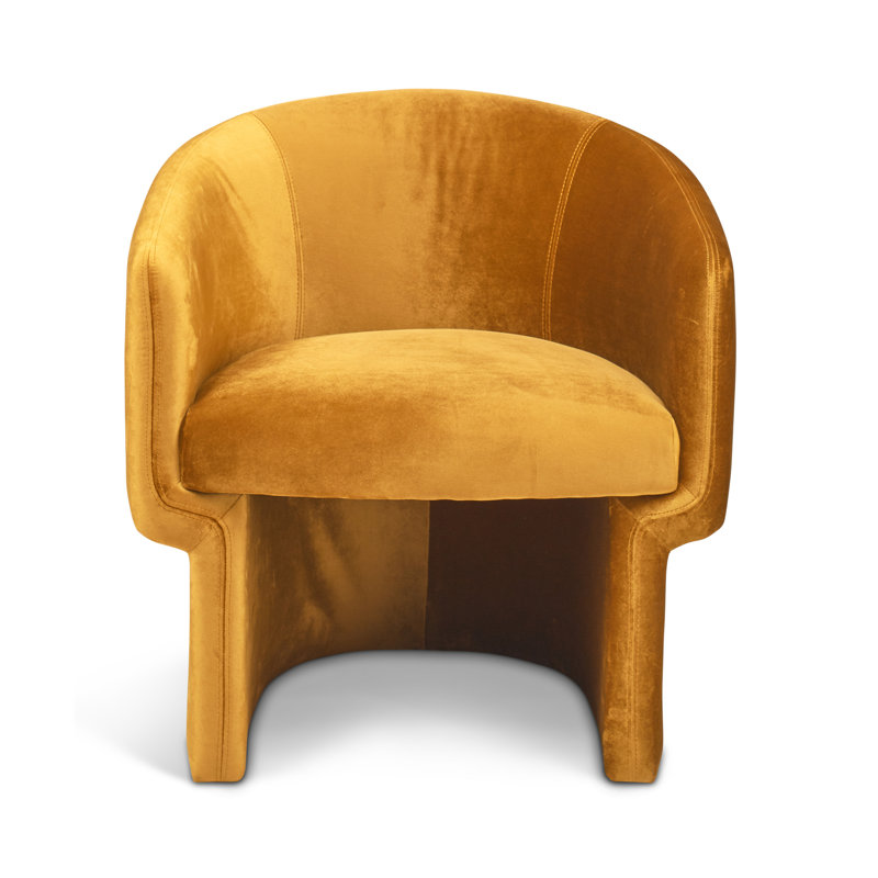 Jessie Accent Chair, Mustard  Velvet