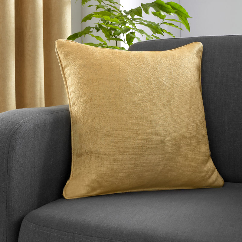 Square Cushion, Ochre Yellow