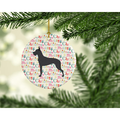 2.8'' Ceramic Animals Hanging Figurine Ornament