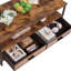 Table basse avec rangement de style traîneau