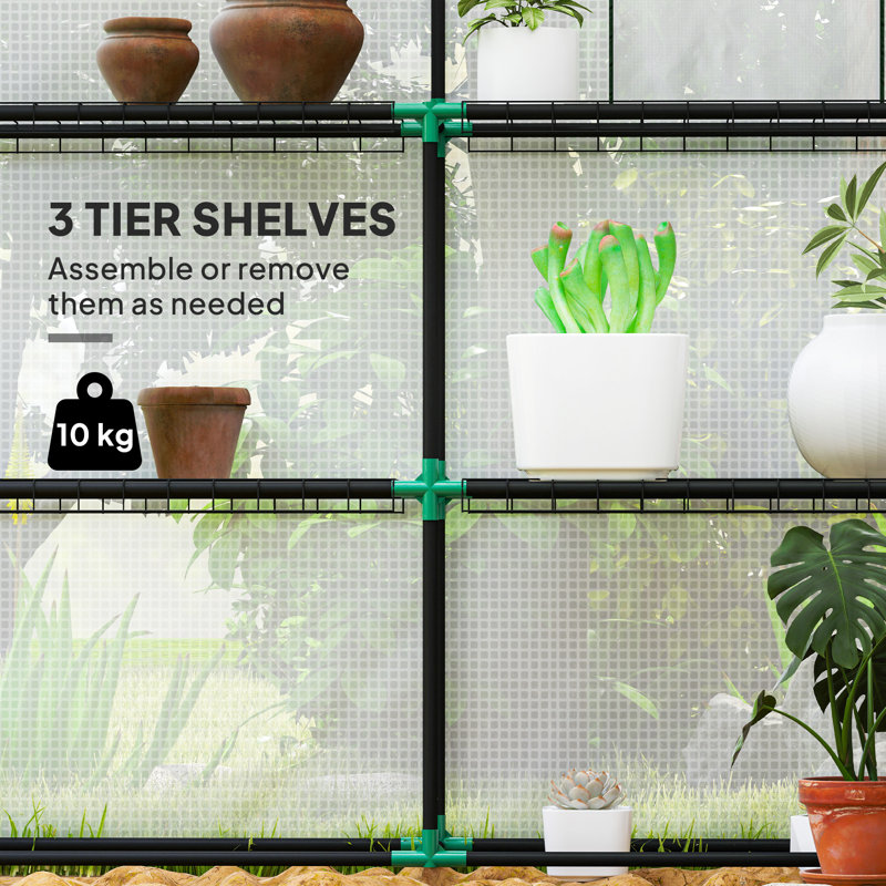 5 Ft W x 5 Ft D Walk-in Greenhouse