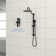 10 Inch Shower System With 5 Function Rain Hand Shower, 26.3" Slide Bar Shower Head Combo