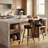 Angelleah Stools with Back, Synthetic Leather-973653301-974126474