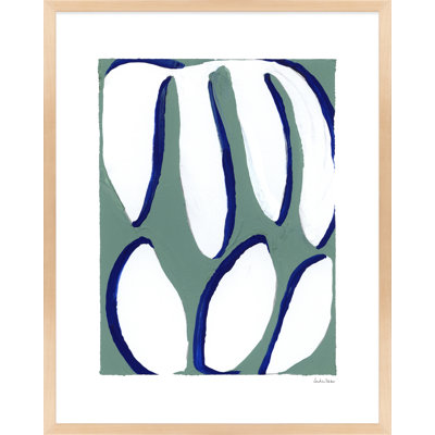 Contemporary Blues 2 By Andrea Stokes - Framed Wall Art