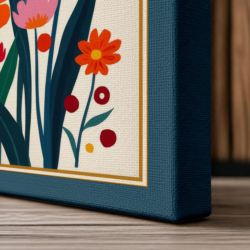 Print, 18x12 - 45.7 x 30.5 cm, Teal Border