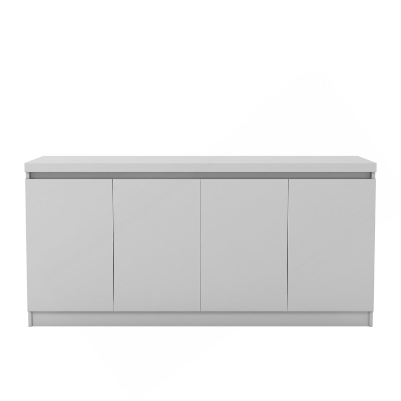 Buffet viennois de 62 po en blanc