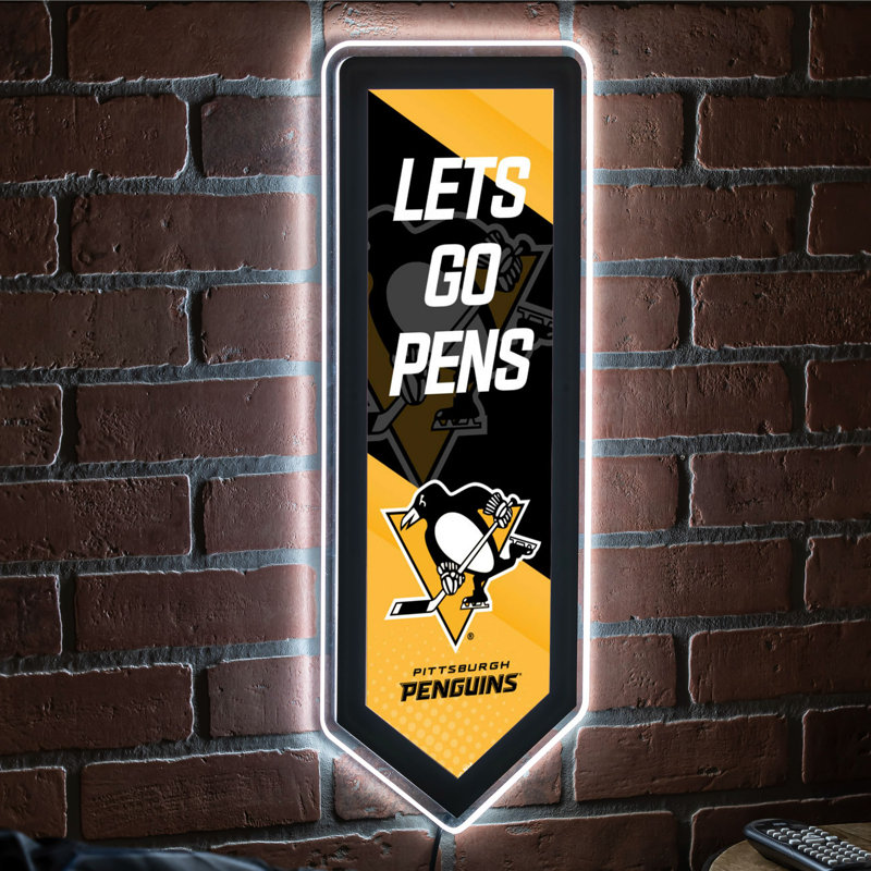 Enseigne murale NHL Team Pennant, Penguins de Pittsburgh