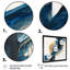 «Blue and Gold Swirl Abstract VI», peinture sur toile-1773853736-1773853737