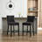 27.5'' Upholstered Bar Counter Stool with Solid Wood Frame(Set of 2)-79027221
