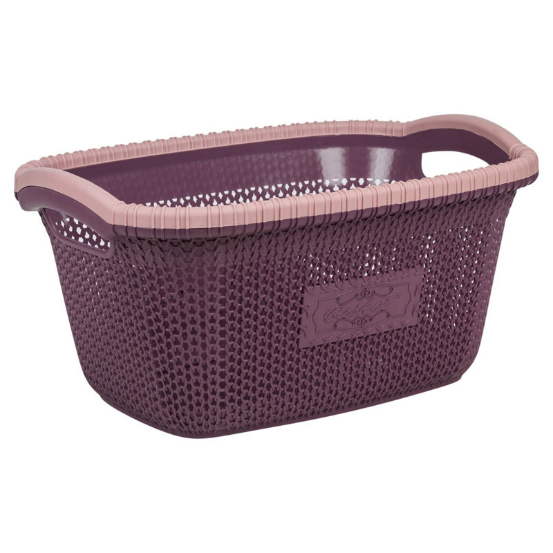 Rebrilliant Plastic Decorative Basket, Purple
