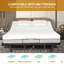 Base de lit réglable Base de lit avec tête et pied incliné, télécommande sans fil 4 ports USB, veilleuses sous le lit, moteur silencieux sans gravité-631088383