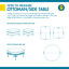 Housse pour table de patio résistante à l'eau Steve avec garantie de 2 ans