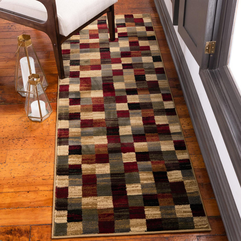 Adetomiwa Abstract Area Rug, Runner 2'7" x 10'
