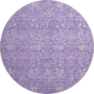 Premium Machine Washable Ducote AMF1133 Global Rug