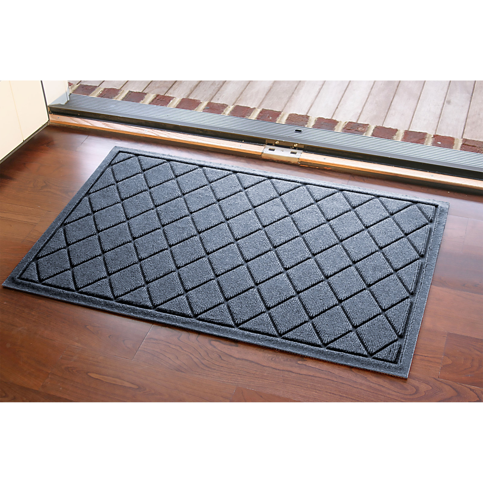 WaterHog Non-Slip Indoor/Outdoor Doormat, Bluestone, Rectangle 24" x 36"