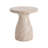 Outdoor/Indoor Travertine Lightweight Concrete Side Table-1323659302