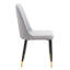 Chaises de salle à manger rembourrées modernes avec coussins épais et structure robuste, ensemble de 2