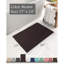Tapis de bain absorbant à séchage rapide, envers en caoutchouc lavable, se glisse sous la porte, brun, 17 po x 24 po-208453842