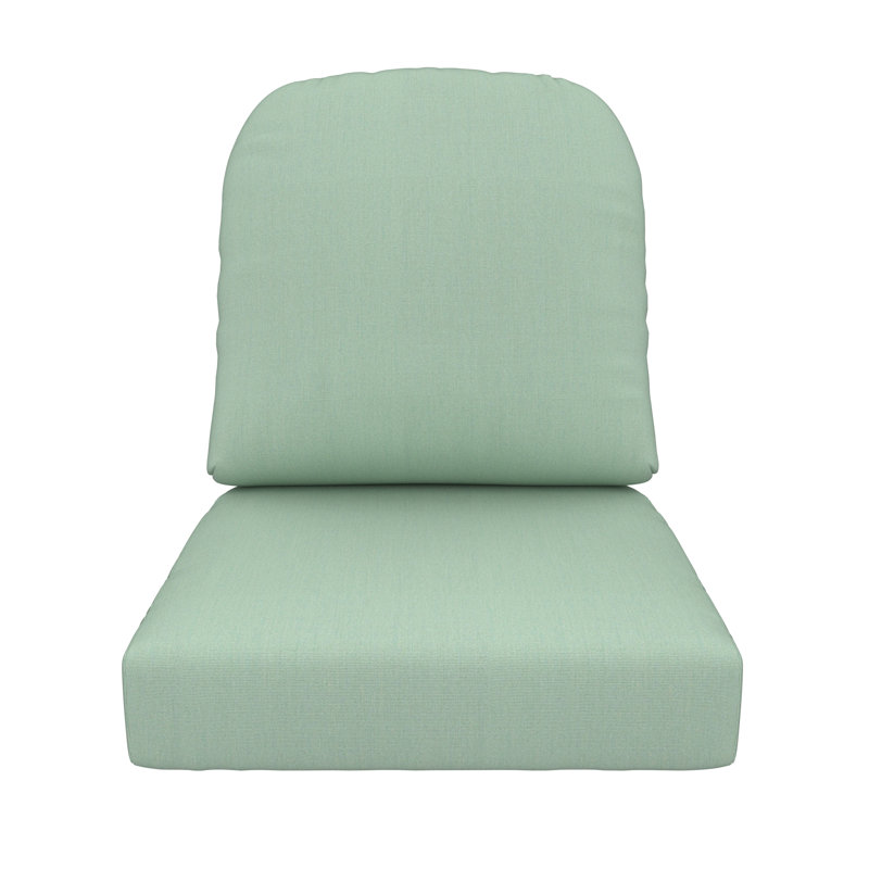 Amala Sunbrella® Outdoor Lounge Chair Seat/Back Cushion, Canvas Spa Sunbrella® Canvas