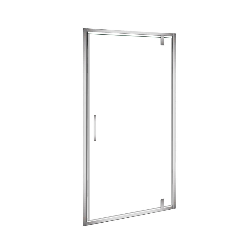 40'' W x 77'' H Framed Shower Door with Glass, Chrome