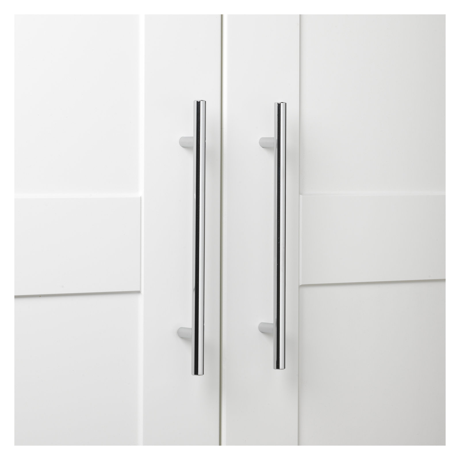 Roman Modern Bar Pull, Polished Chrome, 7"