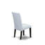 L'ensemble de mobilier de salle à manger 5 pièces comprend une table de salle à manger rectangulaire avec pieds en X et 4 chaises Parsons en tissu gris, noir brossé-1188568183-1188568178-1188568181