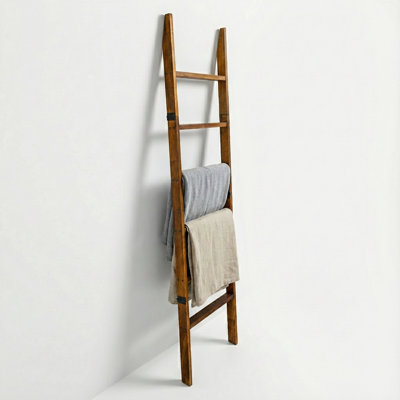 Lemi 6-Tier Solid Wood Blanket Ladder Shelf