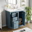 Meuble-lavabo autoportant en bois massif avec lavabo et tiroirs-1955740028-1955740029