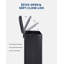 Poubelle de cuisine noire en acier inoxydable - 50 L / 13 gallons, couvercle à fermeture douce, seau intérieur amovible, pédale mains libres, bac de recyclage rectangulaire, empreinte digitale, 42,8 x 35,5 x 62 cm-131625265
