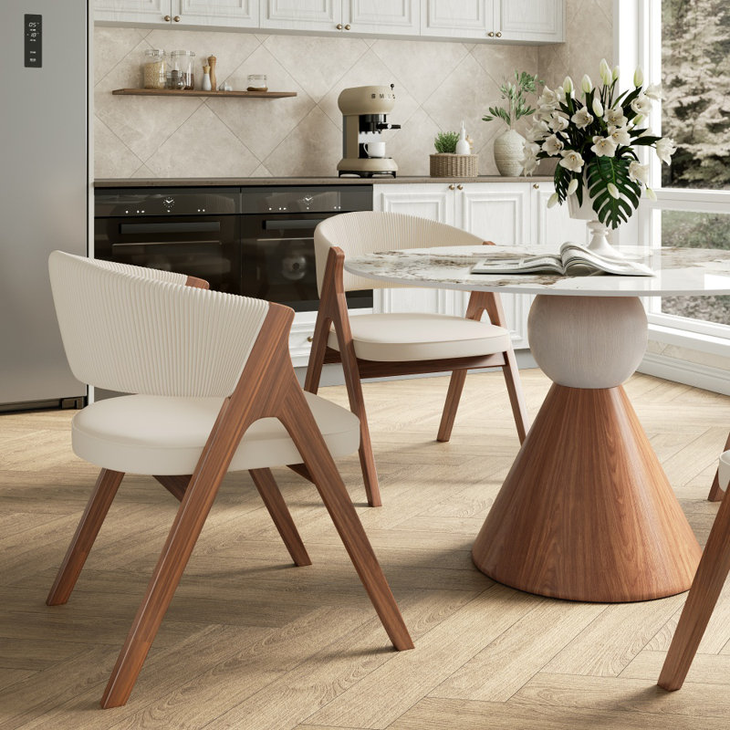 Petite table de salle à manger moderne pour 4 personnes, table de salle à manger avec chaises rembourrées, Gris