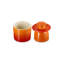 Le Creuset Stoneware Butter Crock, 6 Oz. - Flame-1954802124