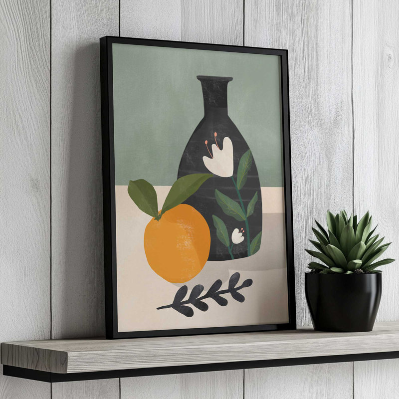«Still Life 5» par Thingdesign, reproduction d'art sur toile, H 40 po x l 30 po, Brun