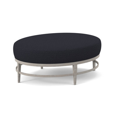 Elliptic Upholstered Chenille and Polyester Blend Cocktail