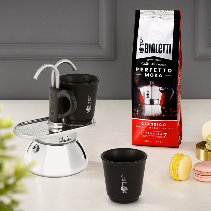 Bialetti Mini Induction Express Black 2 Cup Percolator