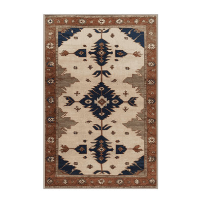 Tapis beige lavable à la machine