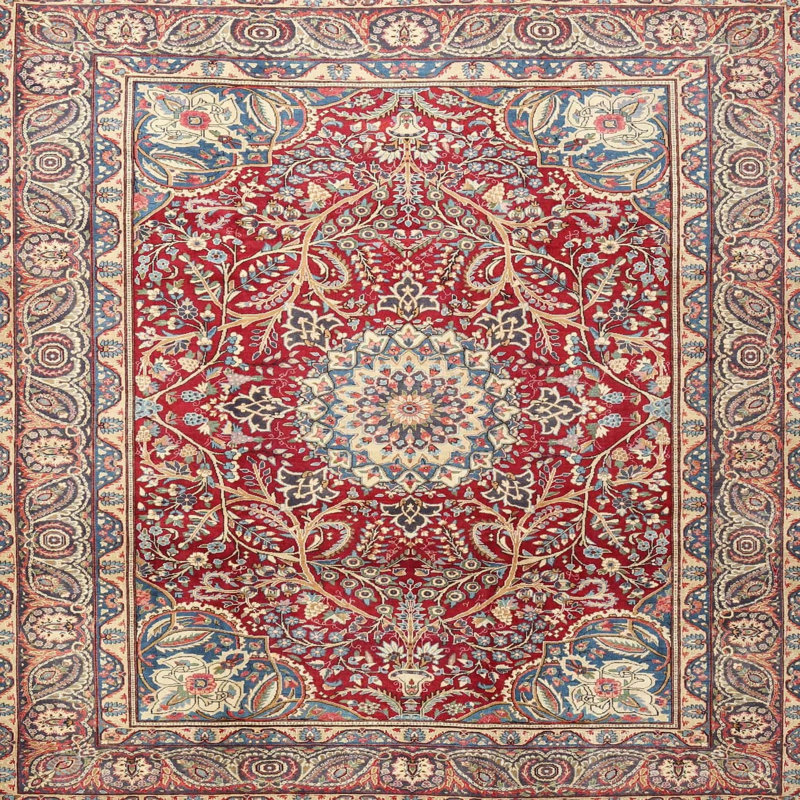 Oriental Indoor Rug, Square 5'