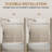 60" W X 57" H Soft-close Double Sliding Shower Door With Finish, 1/4" Thick Tempered Glass, Dual Stainless Steel Handles, , Reversible For Space - Saving Bathroom Designs, Leakproof Design Magnetic