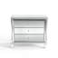 Yolanta 83,8 cm (33 po) Grande Table de Chevet avec 3 Tiroirs de Rangement, Finition Miroir