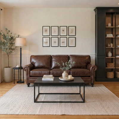 Hampton 84" Genuine Leather Sofa