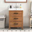 Meuble-lavabo autoportant 24 po avec lavabo en céramique 24 po, meuble-lavabo moderne avec 3 tiroirs