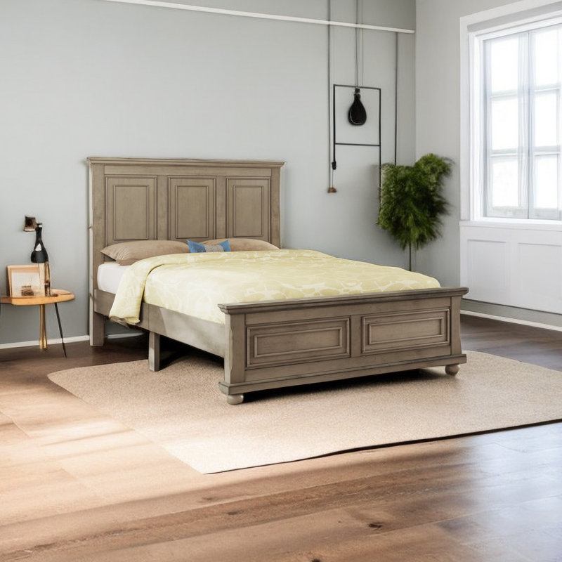 Chesnet Platform Bed, Stone, Full