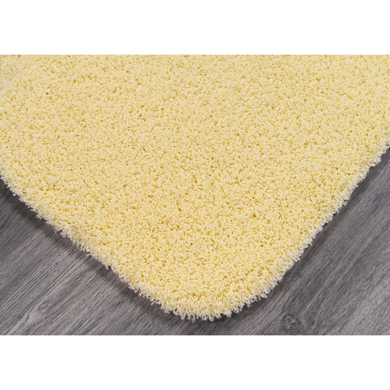 Frechette Nylon Bath Rug with Non-Slip Backing, Rubber Ducky Yellow, 24" W x 40" L