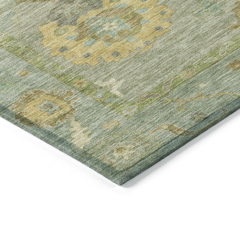 Machine Washable Indoor/Outdoor Kaczor ACN2229 Global Rug, Rectangle 5' x 7'6"