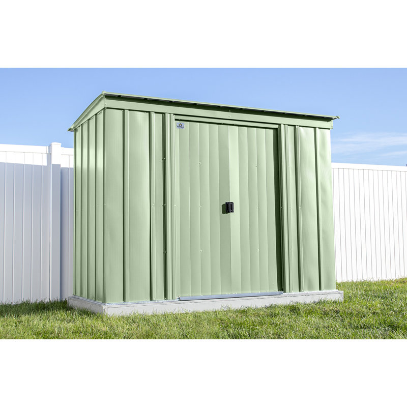 Remise de rangement Classic en acier, 8 x 4, vert sauge, Sauge vert