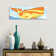Whale Yellow Orange by Jo Lynch - Wrapped Canvas Panoramic Gallery-Wrapped Canvas Giclée