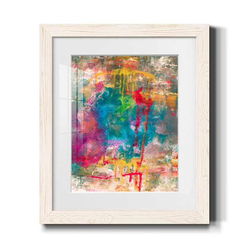 " Orchids In Paradise II ", White Framed Paper, 20" H x 17" W x 1" D, White