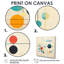 Syncronicities Midcentury Elegant Retro Art - Abstract Midcentury, reproduction d'art sur toile-1235363266-1235363272