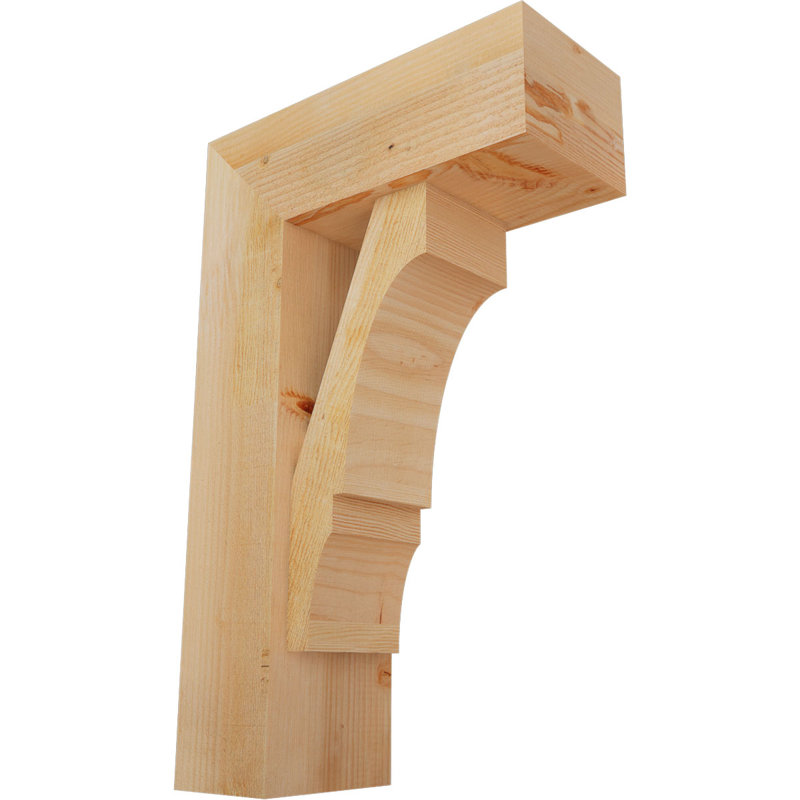 Support de bloc Balboa avec entretoise décalée, 32 x 20, Sapin Douglas de l 8 po (scié brut)