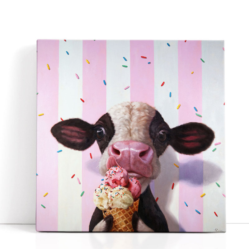 Mooo-Licious - reproduction d'art sur toile, H 20 po x l 20 po