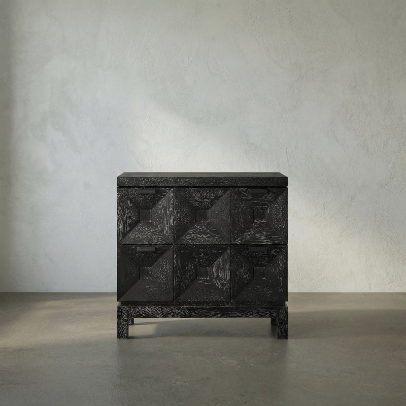 Musashi 2 Drawer, Small, Black Walnut
